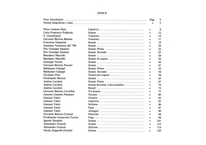 Musiche D'Organo Del '700 - Raccolta Di 32 Composizioni Originali Di Autori Veneti Inedite O Poco Note - noty na varhany